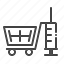 shop, vaccine, store, buy, cart