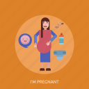 duck, female, pregnant, woman