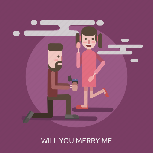 Cloud, female, male, ring, will you merry me icon - Download on Iconfinder