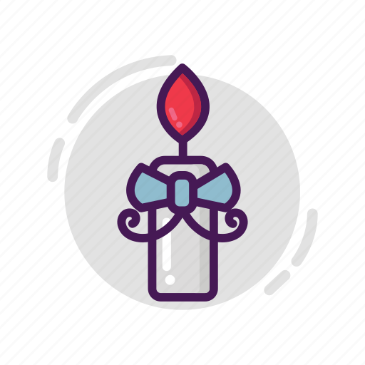 Candle, ribbon, valentine icon - Download on Iconfinder