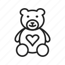 bear, love, stuffed, teddy, toy