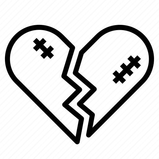 Broken, dating, heart, heartbroken, love icon - Download on Iconfinder