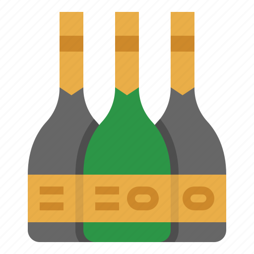 Alcohol, bottle, champagne, dinner, wine icon - Download on Iconfinder