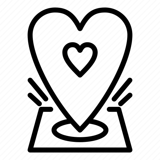 Valentine, maps, pin, love icon - Download on Iconfinder