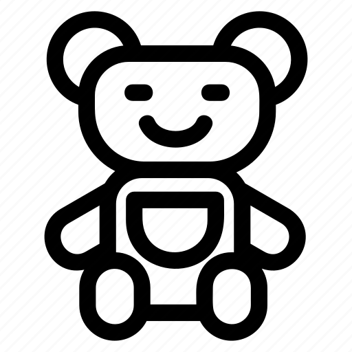 Teddy, bear, cute, toy, animal icon - Download on Iconfinder