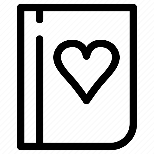 Love, diary, notebook, paper, note, page icon - Download on Iconfinder