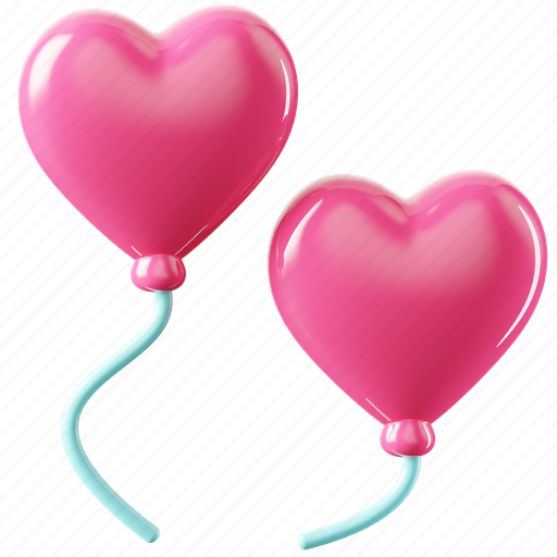 Love, balloons, love balloons, valentine-balloons, heart-balloons, decoration, celebration icon - Download on Iconfinder