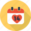 valentine, calendar, date, heart, love, romantic 