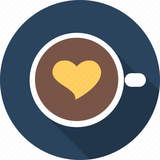 Capuchino, coffee, love, valentine, romance, heart, favourite icon - Download on Iconfinder