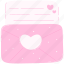 pink, letter, heart, valentine, cute, doodle, decorative, love, mail 