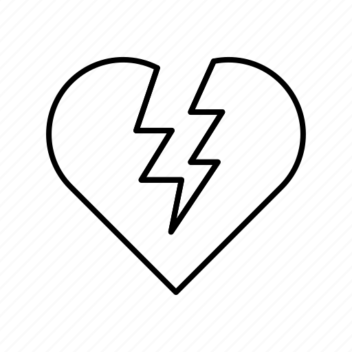 Breakheart, broken, heart, romance, valentine icon icon - Download on Iconfinder