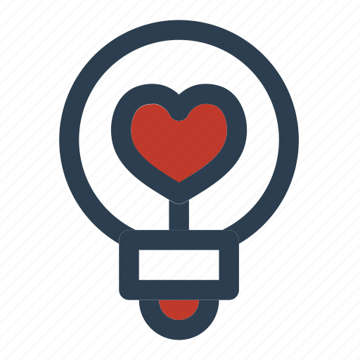 Valentine's day, lamp, idea, light icon - Download on Iconfinder