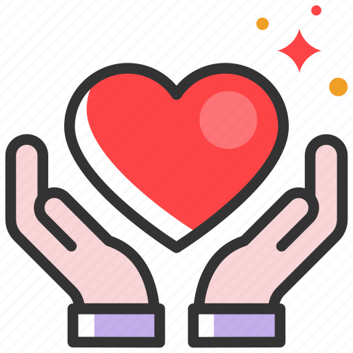 Care, dating, giving, hands, heart icon - Download on Iconfinder