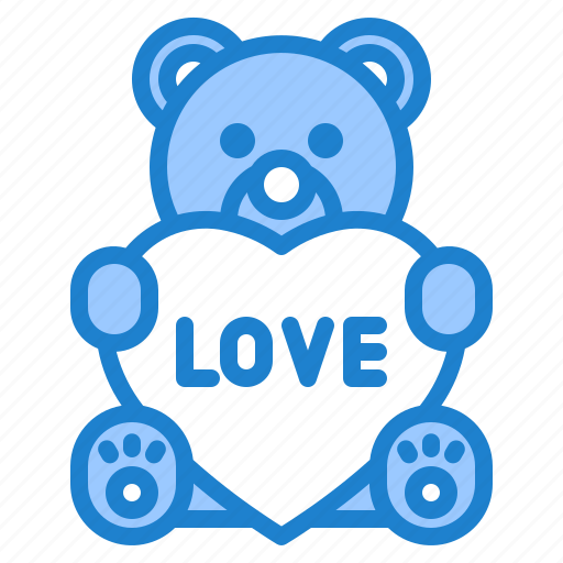 Bear, doll, love, heart, gift icon - Download on Iconfinder