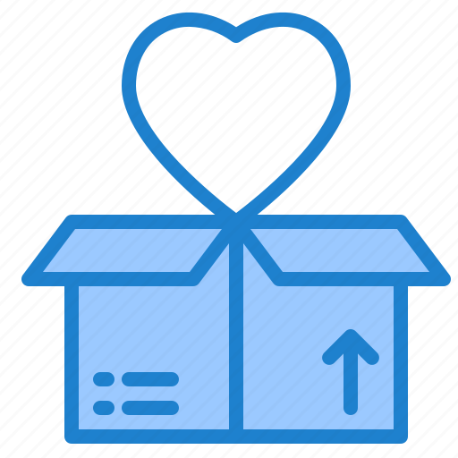 Box, delivery, love, heart, valentine icon - Download on Iconfinder