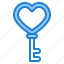 key, heart, love, romance, valentine 