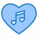 music, note, love, heart, valentine