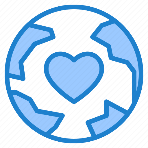 World, love, global, romance, heart icon - Download on Iconfinder