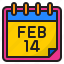 calendar, heart, love, valentine, date 