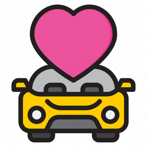 Car, love, heart, romance, valentine icon - Download on Iconfinder