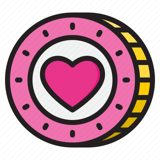 Coin, money, love, heart, finance icon - Download on Iconfinder