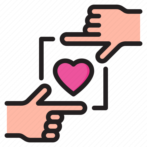 Frame, hand, love, romance, heart icon - Download on Iconfinder