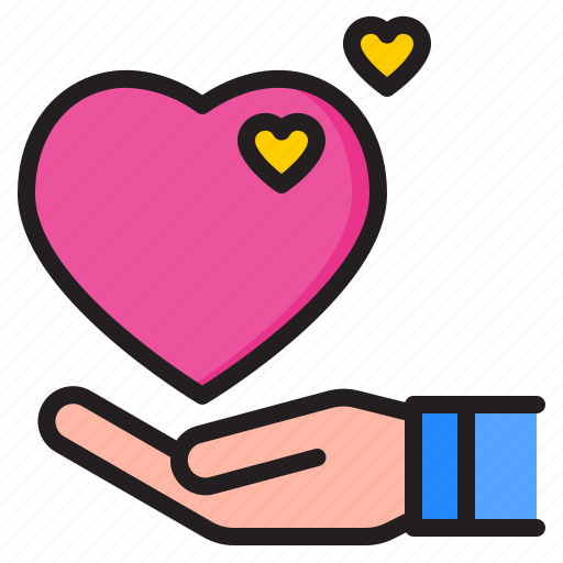 Heart, love, valentine, romance, hand icon - Download on Iconfinder