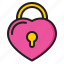 lock, heart, love, romance, valentine 