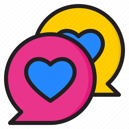 Message, chat, heart, love, inbox icon - Download on Iconfinder