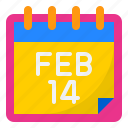 calendar, heart, love, valentine, date