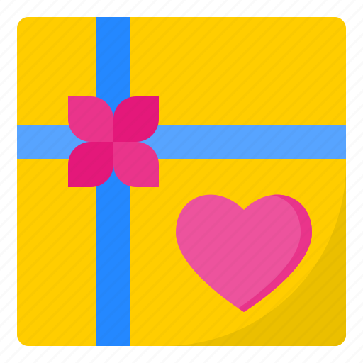 Gift, box, love, heart, romance icon - Download on Iconfinder