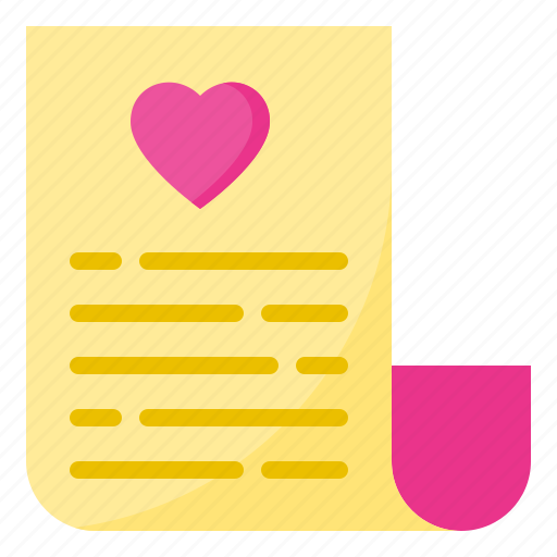 Letter, mail, communication, love, heart icon - Download on Iconfinder