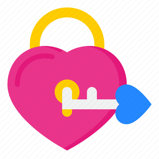 Lock, key, heart, love, romance icon - Download on Iconfinder