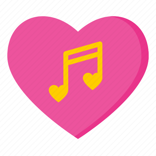 Music, note, love, heart, valentine icon - Download on Iconfinder
