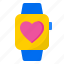 watch, heart, love, valentine, clock 