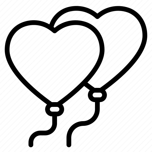 Balloon, air, heart, love, valentine icon - Download on Iconfinder