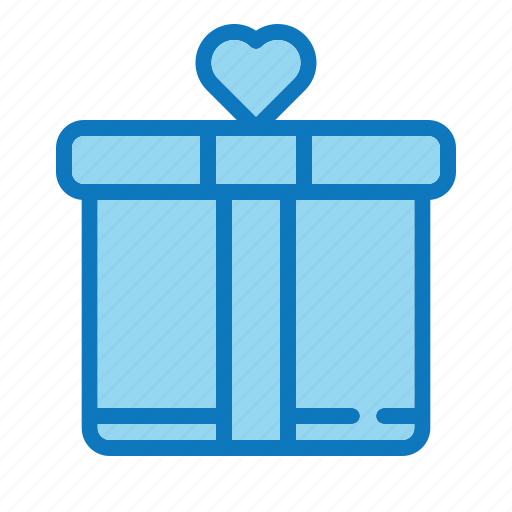 Gift, present, box, valentine, love, heart, romance icon - Download on Iconfinder