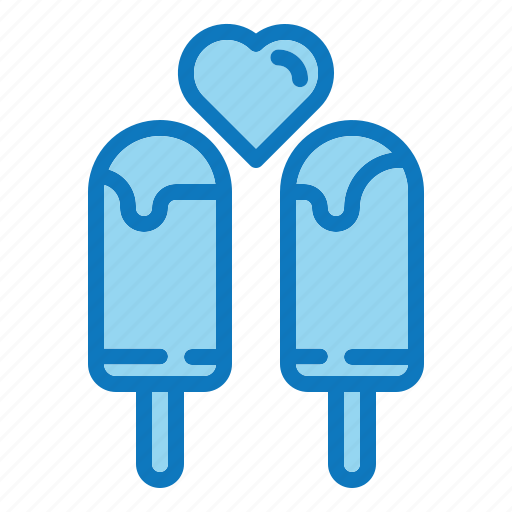 Dessert, sweet, ice cream, love, valentine, celebration, couple icon - Download on Iconfinder