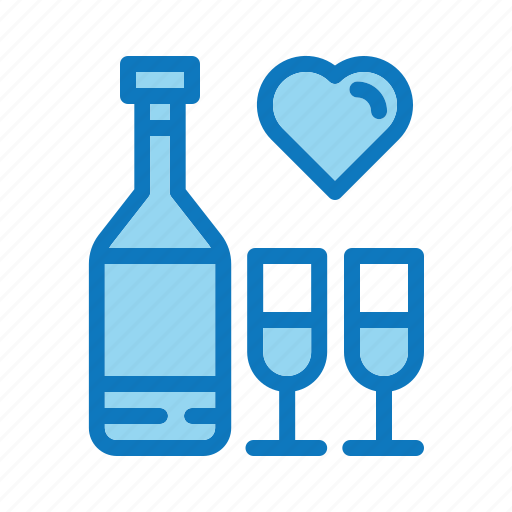 Wine, drink, glass, alcohol, celebration, valentine, love icon - Download on Iconfinder