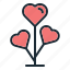 love, tree, heart, valentine, romance, plant, romantic 