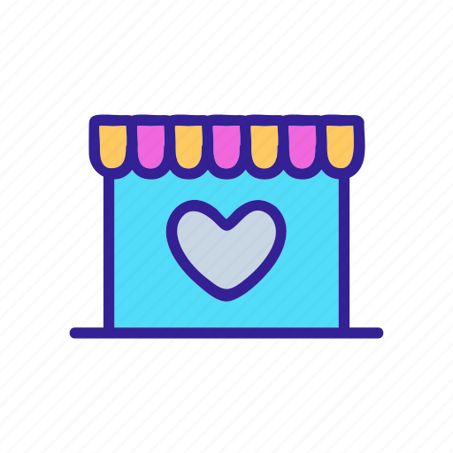 Contour, day, heart, love, valentine icon - Download on Iconfinder