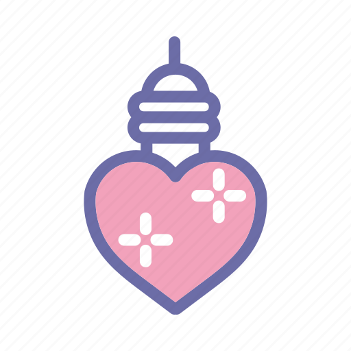 Valentines, day, februari, love, bulb icon - Download on Iconfinder