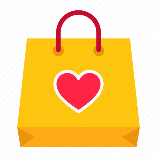 Bag, cart, ecommerce, heart, love, shopping, valentine icon - Download on Iconfinder