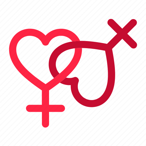 Couple, day, female, heart, lesbian, love, romance icon - Download on Iconfinder