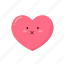 heart, emoji, quiet, like, romance, favorite, love, valentine 