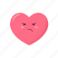heart, emoji, valentines, discontent, angry, romantic, love, health 