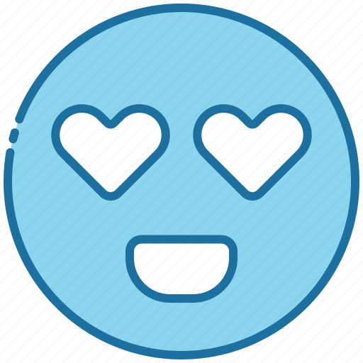 Emoji, happy, face, in love, heart, love icon - Download on Iconfinder