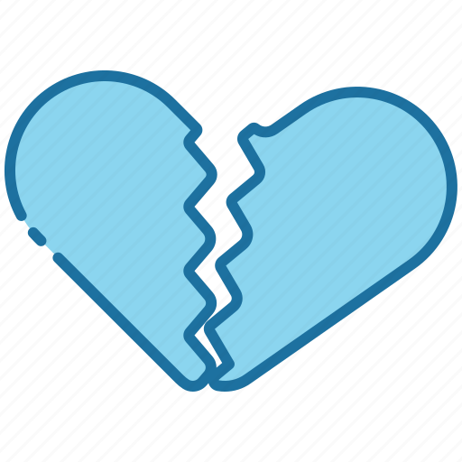 Broken, heart, broken heart, heartbreak, love icon - Download on Iconfinder