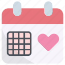 calendar, date, event, valentine, heart, love