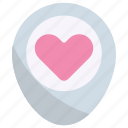 placeholder, pin, location, navigation, heart, love